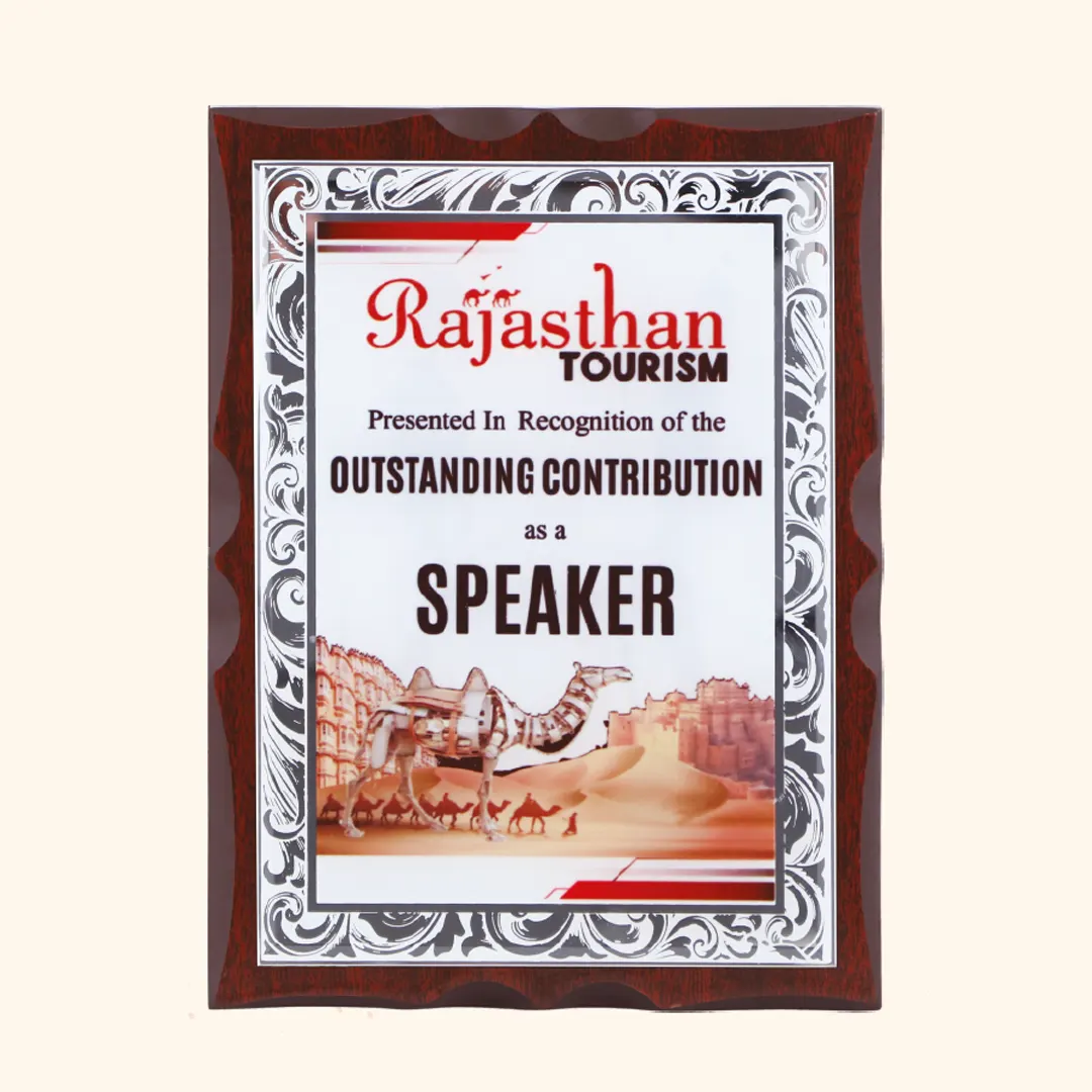 RAJASTHAN TOURISM- PI 26 - 2024 (8" × 6") — WOOD & GLASS
